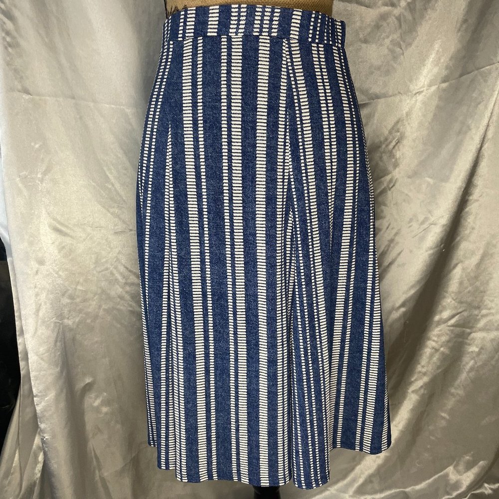 Blue & white striped Sami & Jo skirt (S)